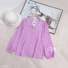 Áo Sơ Mi Cổ Hoa Bồ Đề A2926