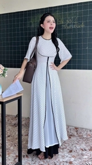 Áo Dài 3T Ly Trà Sữa AD2950 (áo lẻ)