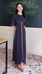 Áo Dài 3T Ly Trà Sữa AD2950 (áo lẻ)