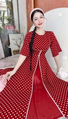 Áo Dài 3T Ly Trà Sữa AD2950 (áo lẻ)