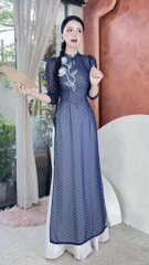 Áo Dài 4T Cành Hồng Sương AD2944 (áo lẻ)