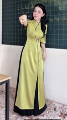 Áo Dài Hoa Ly Mùa Hạ AD2911 (áo lẻ)