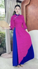 Áo Dài Mây Mắt Phượng AD2947 (áo lẻ)