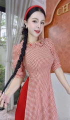 Áo Dài Cây Tình Yêu AD1531 (áo lẻ)
