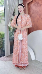 Áo Dài Mộng Cánh Hoa 132cm 4T AD2700 (áo lẻ)