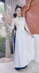 Áo Dài 4T Cành Hồng Sương AD2944 (áo lẻ)