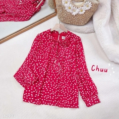 Áo Sơ Mi Nơ Đuôi Hạt Châu A2910