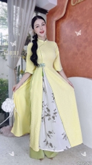 Áo Dài 2T Trúc Nở Hoa AD2961 (áo lẻ)