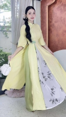 Áo Dài 2T Trúc Nở Hoa AD2961 (áo lẻ)