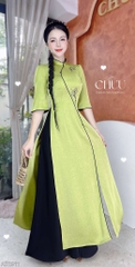 Áo Dài Hoa Ly Mùa Hạ AD2911 (áo lẻ)