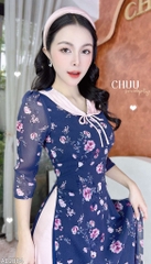 Áo Dài 4T Cổ Sen Gạo Nếp AD2884 (áo lẻ)