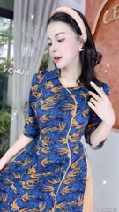 Áo Dài Cánh Én Vàng AD2965 (áo lẻ)