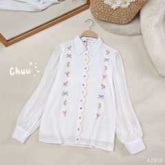 Áo Sơ Mi Vườn Nơ Nhỏ A2910