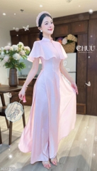 Áo Dài Liền Choàng Song Tử + PK AD2978 (áo lẻ)