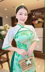 Áo Dài Hồng Hà Châu AD2982 (áo lẻ)