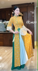 Áo Dài 2T+ Tiền Đồng Tròn AD2989 (áo lẻ)