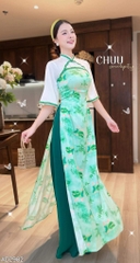 Áo Dài Hồng Hà Châu AD2982 (áo lẻ)