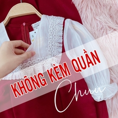 Áo Dài Pha tơ cổ V AD8085 (áo lẻ)
