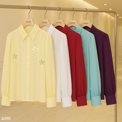 Áo Sơ Mi Hoa Chong Chóng A2911