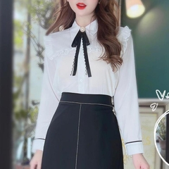 Áo Sơ Mi Tay Viền Đô Vuông A9252