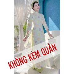 Áo Dài Truyền Thống Họa Tiết AD1013 (áo lẻ)