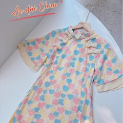 Áo Dài 4T Nơ Babi Đối Xứng AD1311 (áo lẻ)