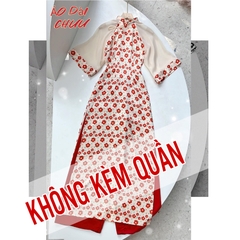 Áo Dài Tay A Viền Hoa AD1317 (áo lẻ)