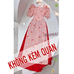 Áo Dài Cổ Sen Tay Ren X AD1330 (áo lẻ)
