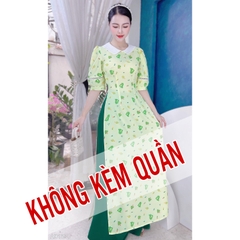 Áo Dài Cổ Sen Tay Ren X AD1330 (áo lẻ)