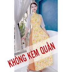 Áo Dài Truyền Thống Tay Tơ AD1332 (áo lẻ)