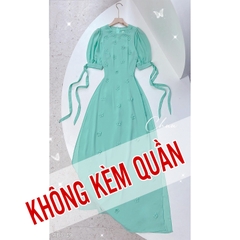 Áo Dài Chiffon Hoa Đỗ Quyên AD1349