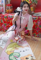 Áo Dài 12 Con Giáp Chibi AD1674 (áo lẻ)
