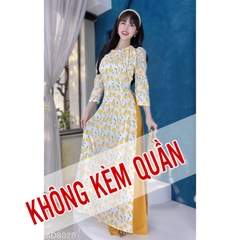 Áo Dài Nơ Thỏ Đắp AD8028 (áo lẻ)