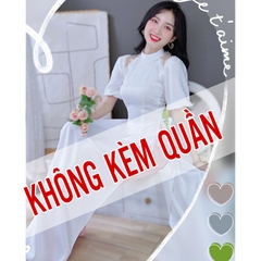 Áo Dài Pha Lưới Cổ Trụ AD8032 (áo lẻ)