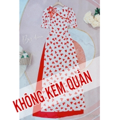 Áo Dài Vạt Thủy Thủ Nơ AD8043 (áo lẻ)