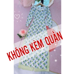 Áo Dài Vai Ren Bán Nguyệt AD8092 (áo lẻ)
