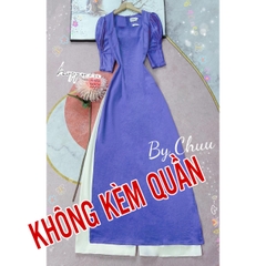 Áo Dài Cổ U Tay Nhún AD9152 (áo lẻ)