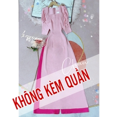 Áo Dài Cổ U Tay Nhún AD9152 (áo lẻ)