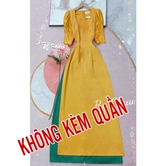 Áo Dài Cổ U Tay Nhún AD9152 (áo lẻ)