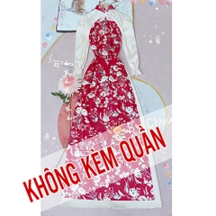 Áo Dài Hoa Chinadoll AD9123 (áo lẻ)