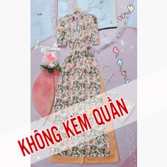 Áo Dài Cổ Thỏ AD9118 (áo lẻ)