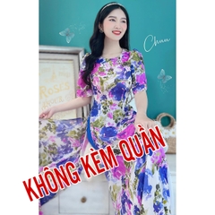 Áo Dài Cổ Sen 4T AD9143 (áo lẻ)