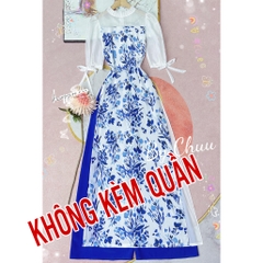 Áo Dài 4T Tay Bồng Nơ AD9151 (áo lẻ)