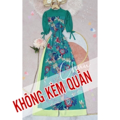 Áo Dài 4T Tay Bồng Nơ AD9151 (áo lẻ)