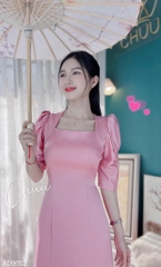 Áo Dài Cổ U Tay Nhún AD9152 (áo lẻ)