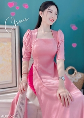 Áo Dài Cổ U Tay Nhún AD9152 (áo lẻ)