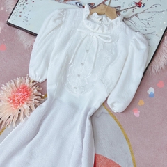 Áo Dài Dứa Cổ Ren Mary AD9170 (áo lẻ)