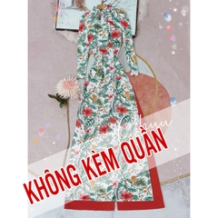 Áo Dài Cổ Tàu Cột Nơ HT AD9173 (áo lẻ)