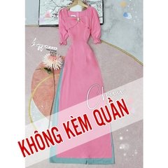 Áo Dài Tag Cô Gái AD9179 (áo lẻ) - Hồng