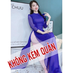 Áo Dài IC Cổ Ngọc Kèm Chun Tóc AD9189